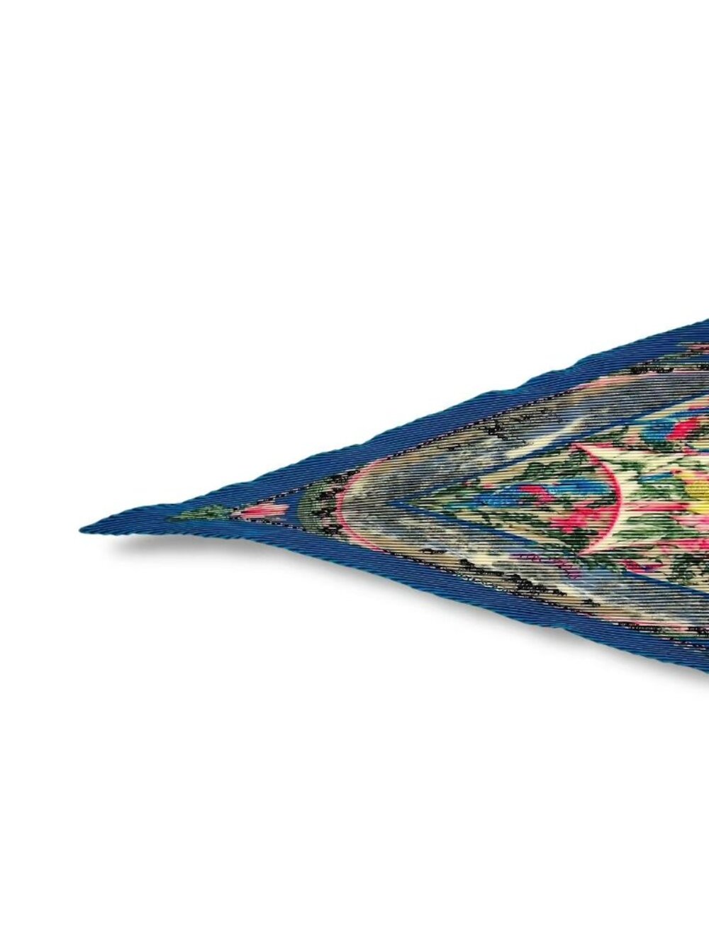 Hermes Pleats Scarf Silk Tropiques Tropical Blue - Picture 3 of 7